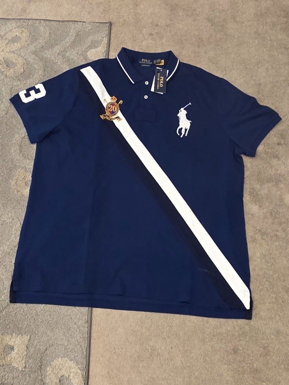 Polo Ralph Lauren Polo Embroidered Logo Big Pony Shirt Men's Size 2XL
